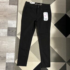 NWT Seven7 Tummyless High Rise Skinny Black Jeans Women's Size 10
